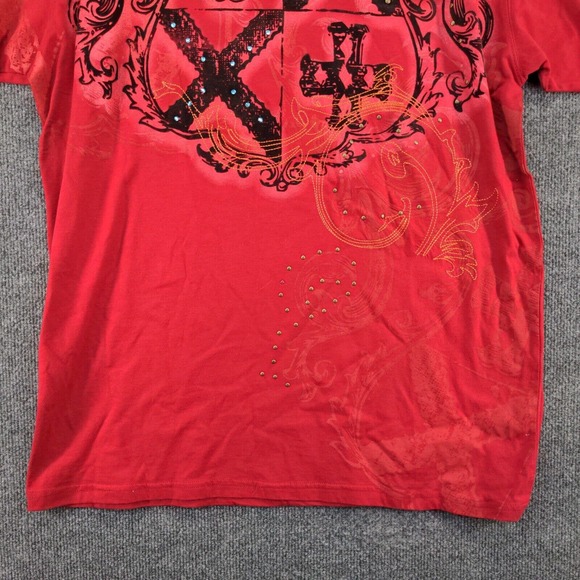 Authentic Tradition Men's Graphic Tee Red XL Short Sleeve Crew Neck Cotton - Picture 4 of 12